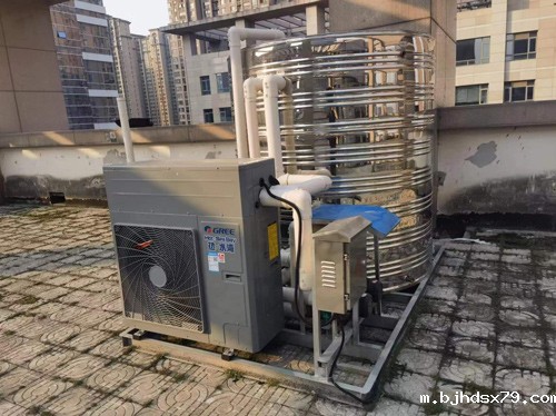安徽越洋达新能源科技有限公司空气能热水器实装图