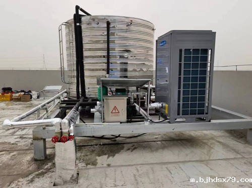 安徽越洋达新能源科技有限公司空气能热水器实装图